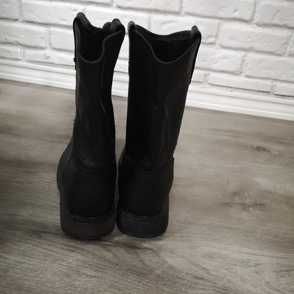 Wolverine Men's Size 10.5M Black Leather Upper Pull On Style Boots - Picture 6 of 6